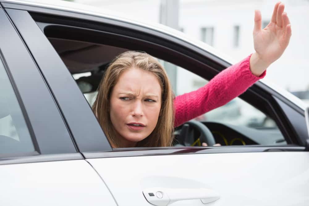 Angry woman driver2