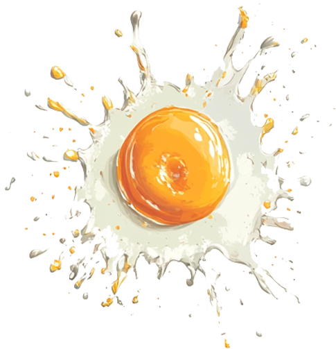 splattered egg