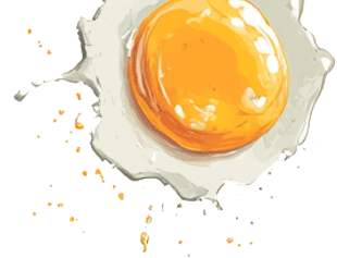 splattered egg