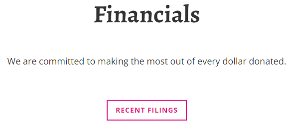 Website clearly presenting financial information Website clearly presenting financial information