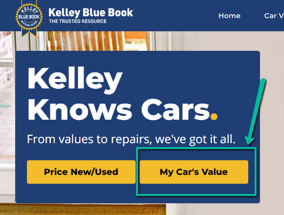 How to calculate the IRS car donation value - Look at KBB