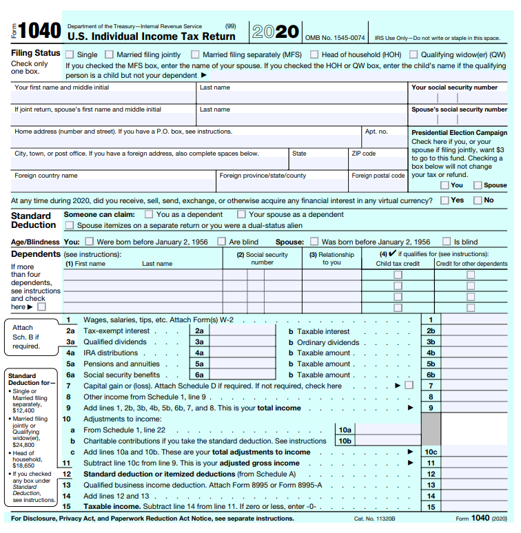 IRS Form 1040: Requirement for car donation under 500