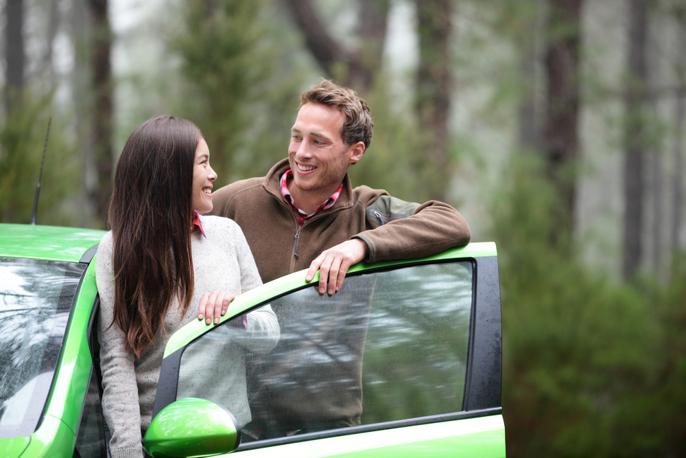 couple, light green car color