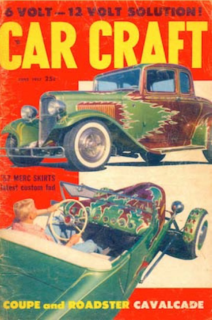 1955 flame-painted car