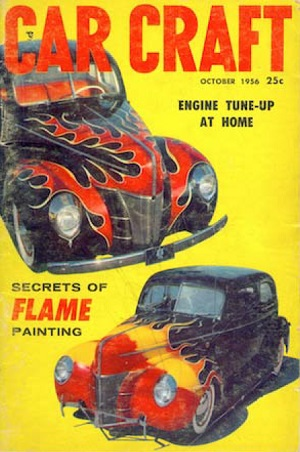 1956 flame-painted car