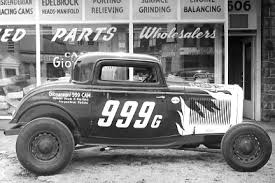 Early flame-painted car