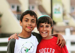 2 boys smiling in Kars4Kids' summer camp TheZone
